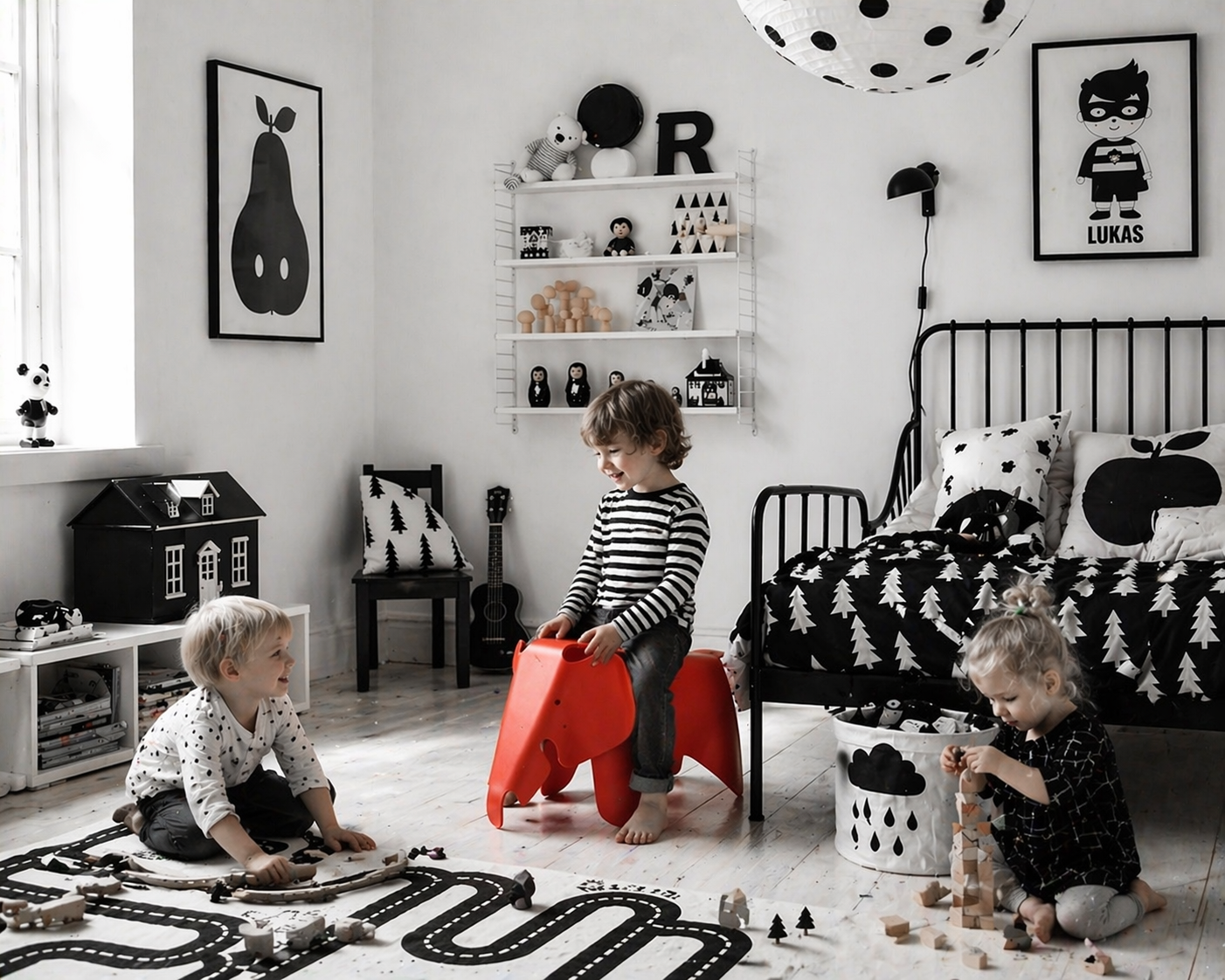 Charles Eames & Ray Eames Eames Elephant lastetoas: disain, mis on loodud mängimiseks