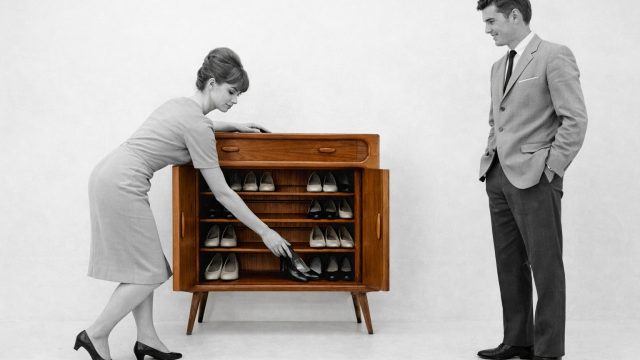 Mid-Century teak kingakapp: funktsionaalne Taani disain 1960ndatest