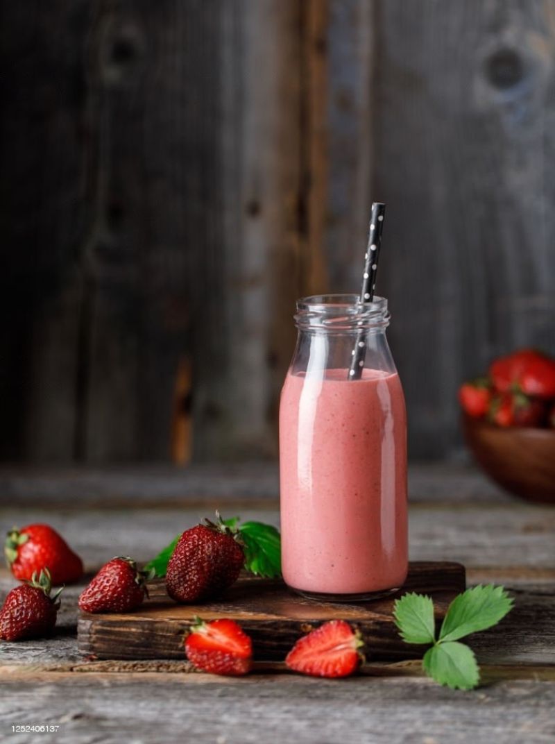 Retsept | Maasika - piimakokteil 