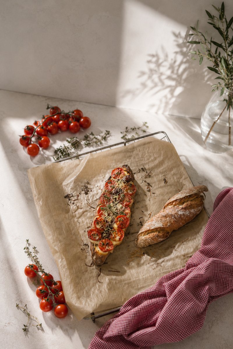 Retsept | Krõbe baguette võileib tomatite ja juustuga